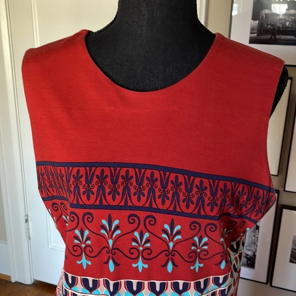 J. McLaughlin Geometric Boho Sheath Dress in Medium - Picture 4 of 8